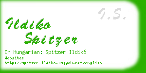ildiko spitzer business card