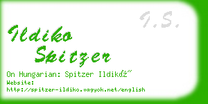 ildiko spitzer business card